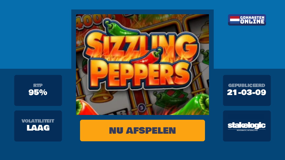 Sizzling Peppers Speel deze gokkast gratis online