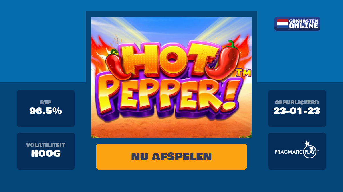 Hot Pepper Speel deze gokkast gratis online