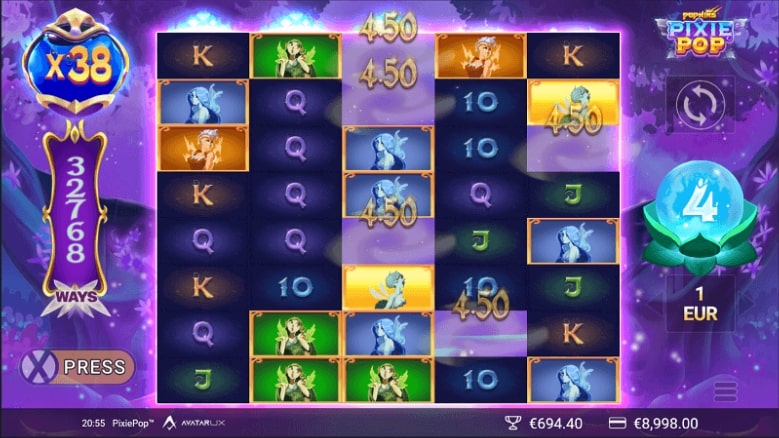 PixiePop bonus spel