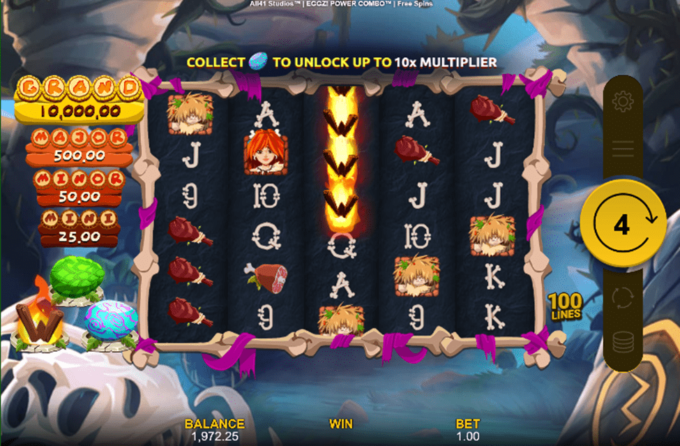 Eggz! Power Combo gratis spins