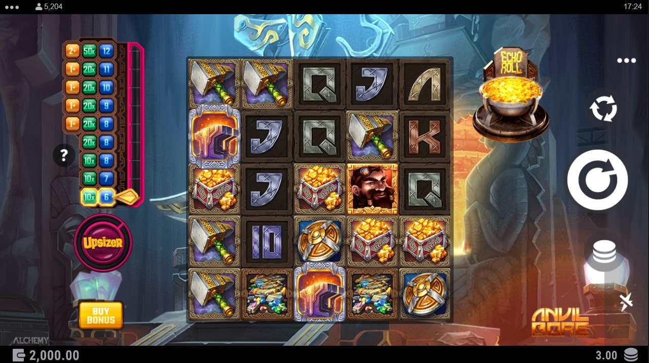 Anvil Ore Slot Basic Grid Layout and Symbols