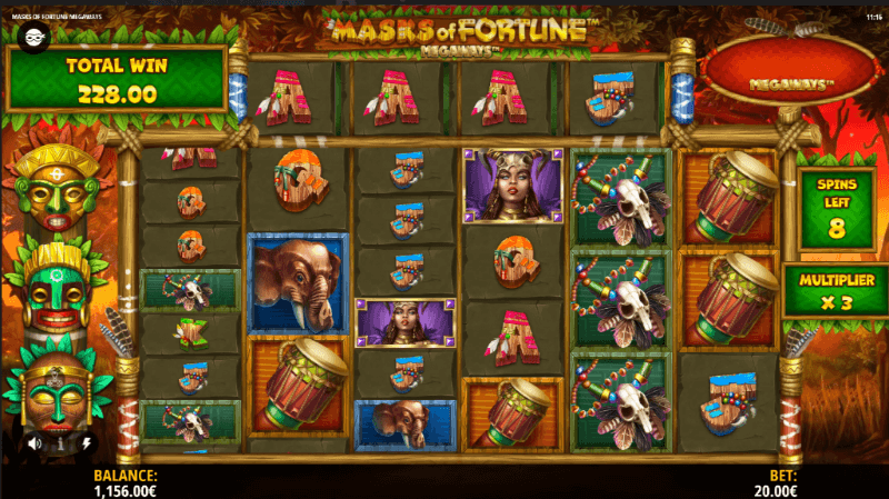 Masks of Fortune Megaways Free Spins (1)