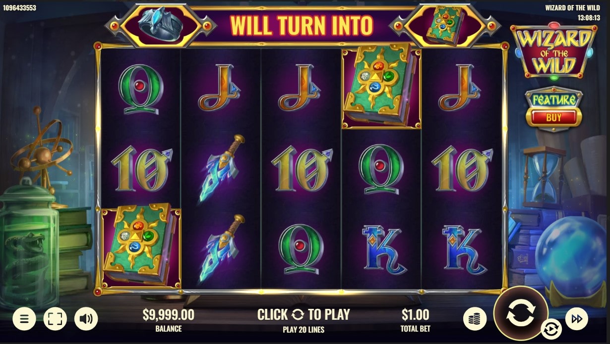 Wizard of the Wild Slot Wild Spell Feature